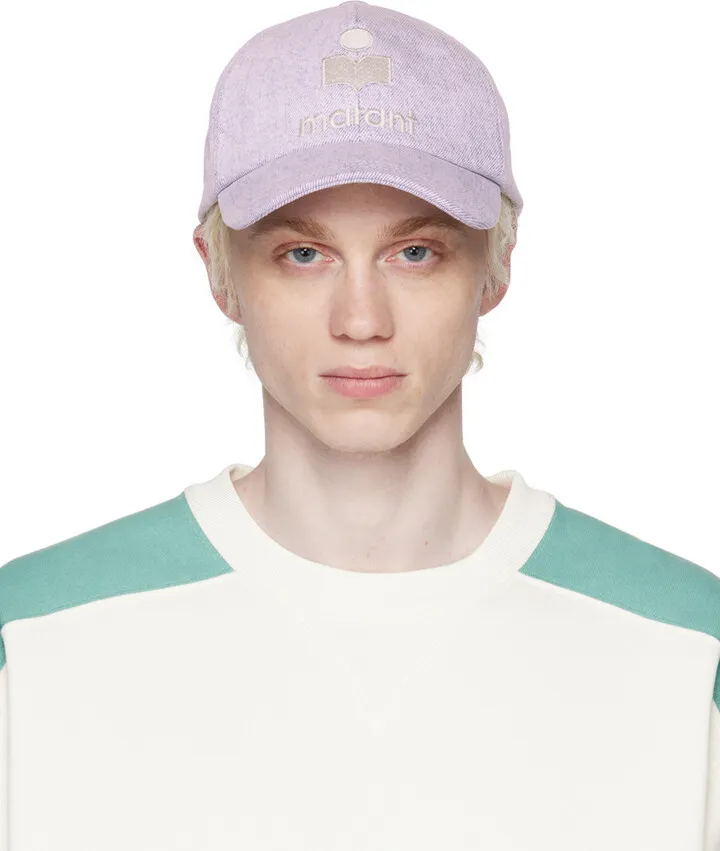 Isabel Marant Purple Tyron Denim Cap
