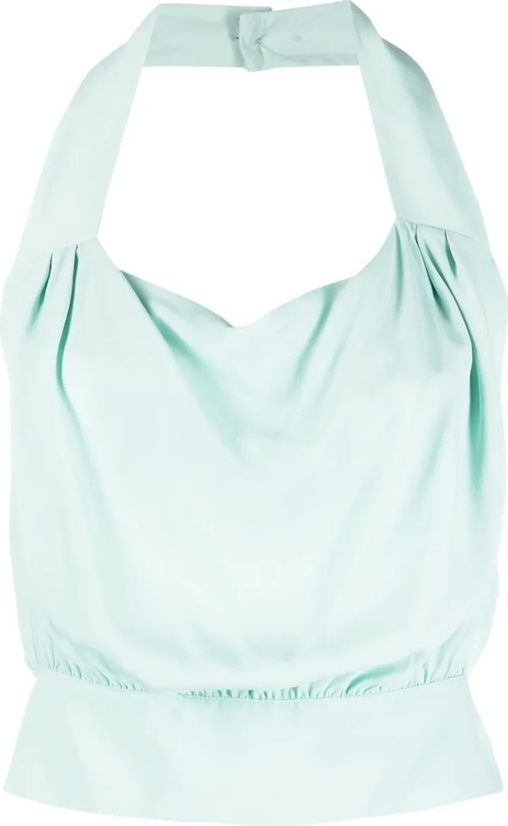 Draped Halterneck Top