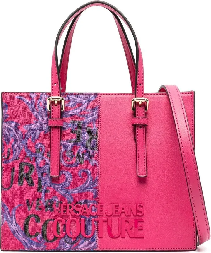 Barocco print tote bag