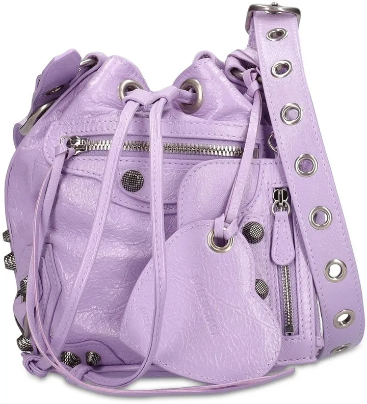 XS Le Cagole leather bucket bag