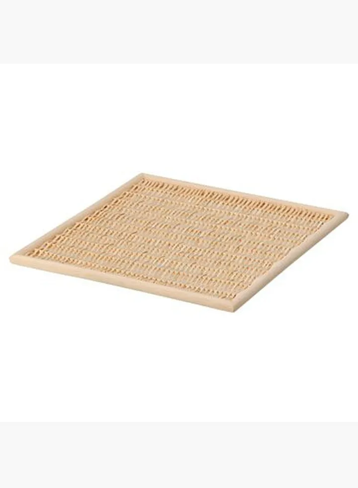 Buri Square Basket Lid, W 35 x D 37 x H 2 cm, Natural