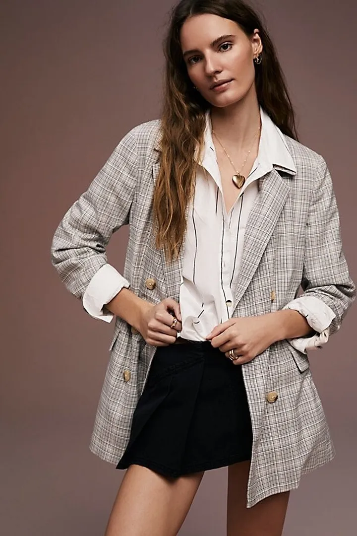 Olivia Plaid Blazer by Free People