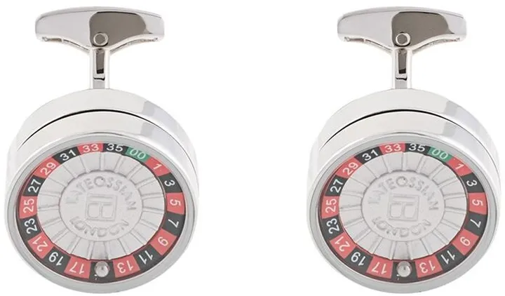 Roulette round shaped cufflinks