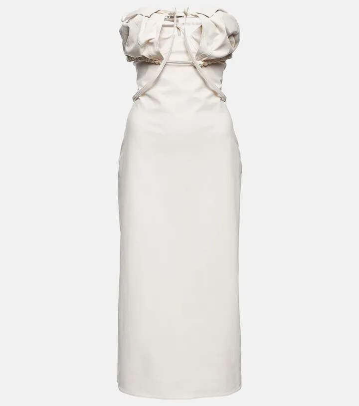 La Robe Bikini cotton-blend midi dress