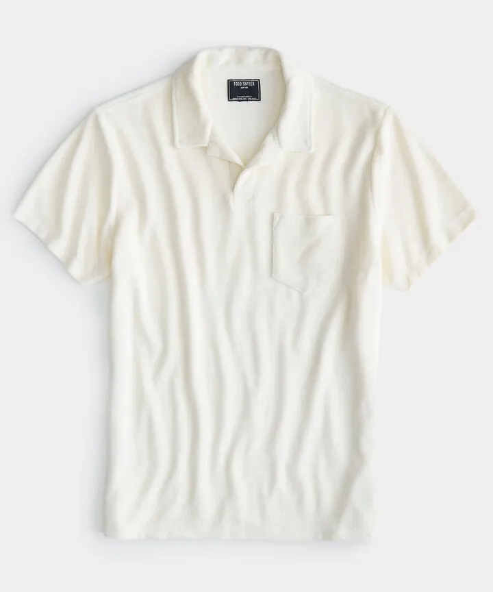 Terry Montauk Polo in Bisque