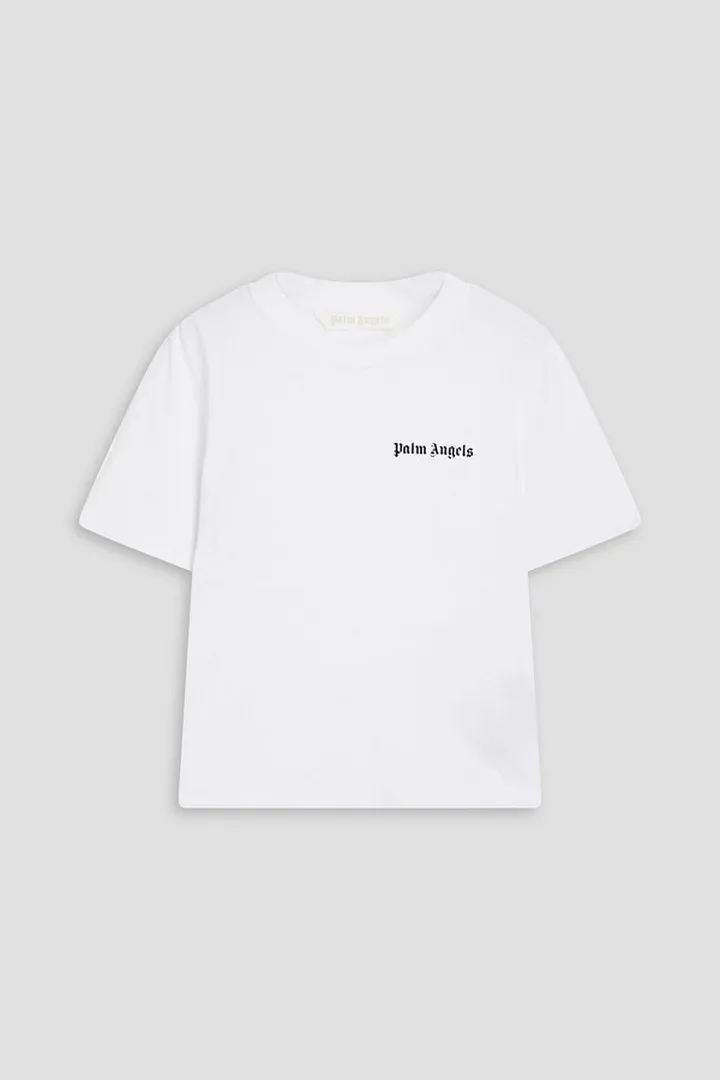 Printed cotton-jersey T-shirt