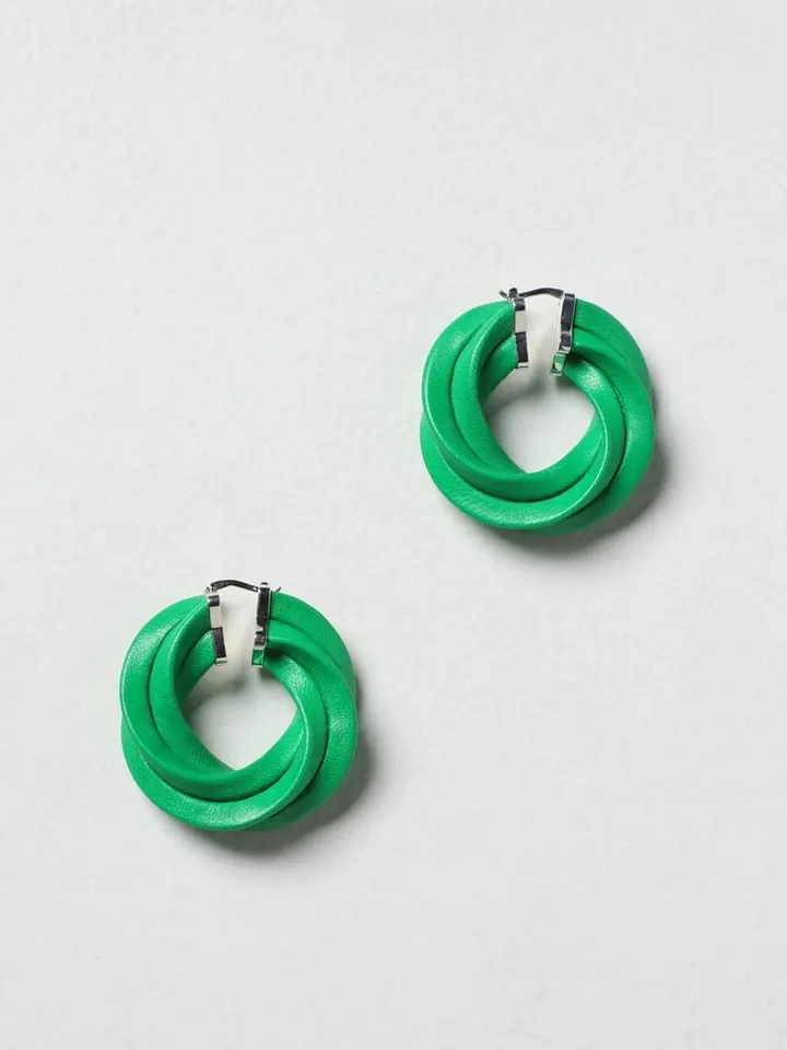 Bottega Veneta twisted hoop earrings