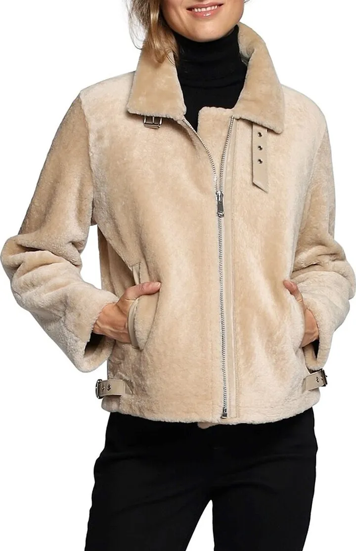 Shearling Moto Jacket