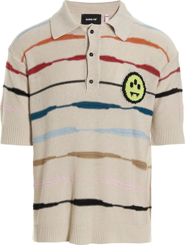 Logo Striped Polo Shirt