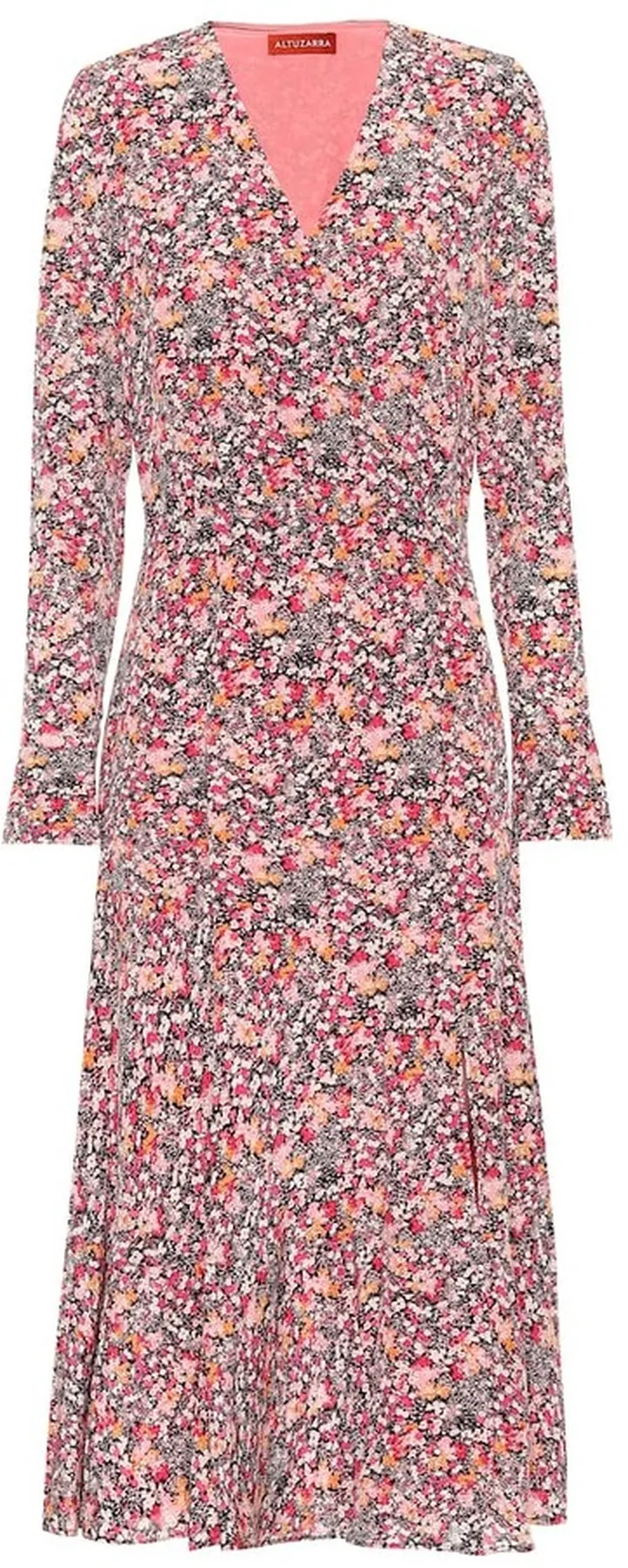 Martha floral silk midi dress