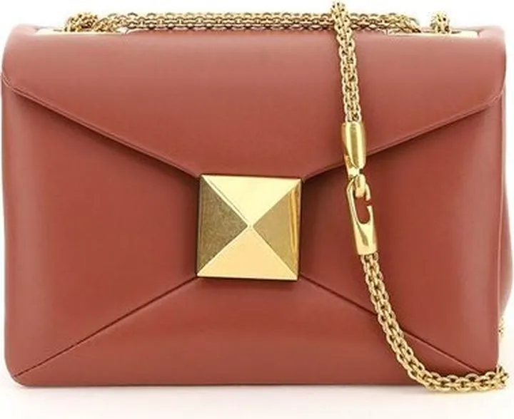Valentino Garavani One Stud Chain-Link Crossbody Bag