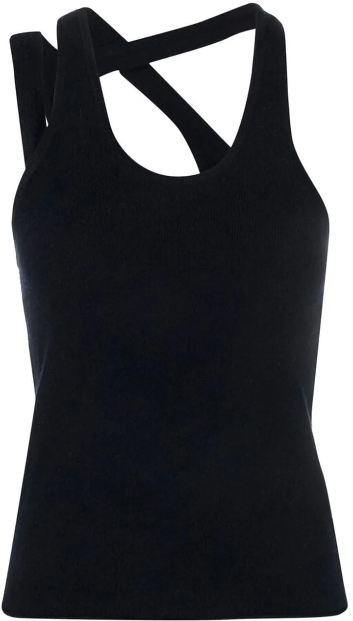 Cut-Detail Cashmere Tank Top