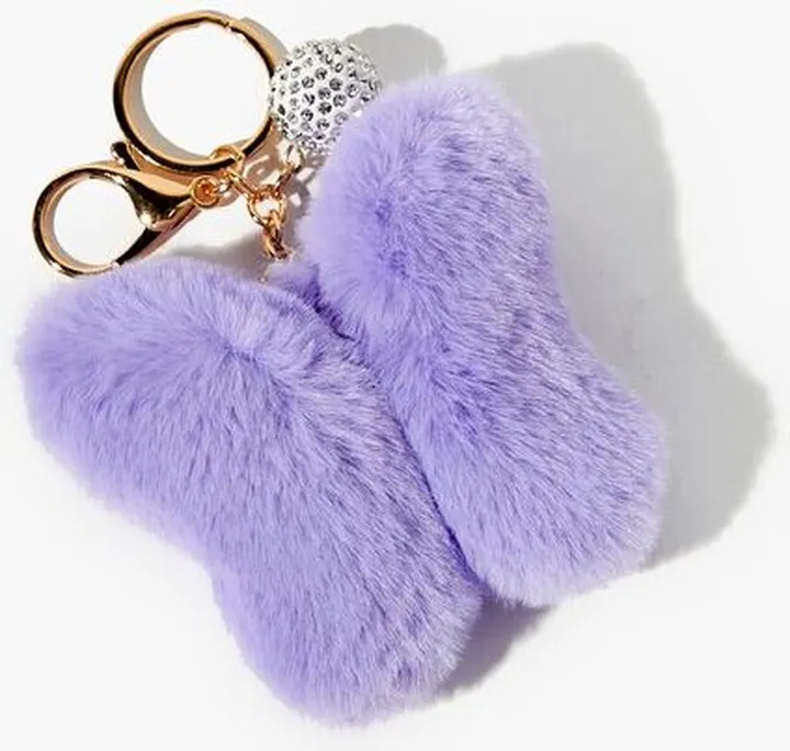 Butterfly Pom Pom Keychain