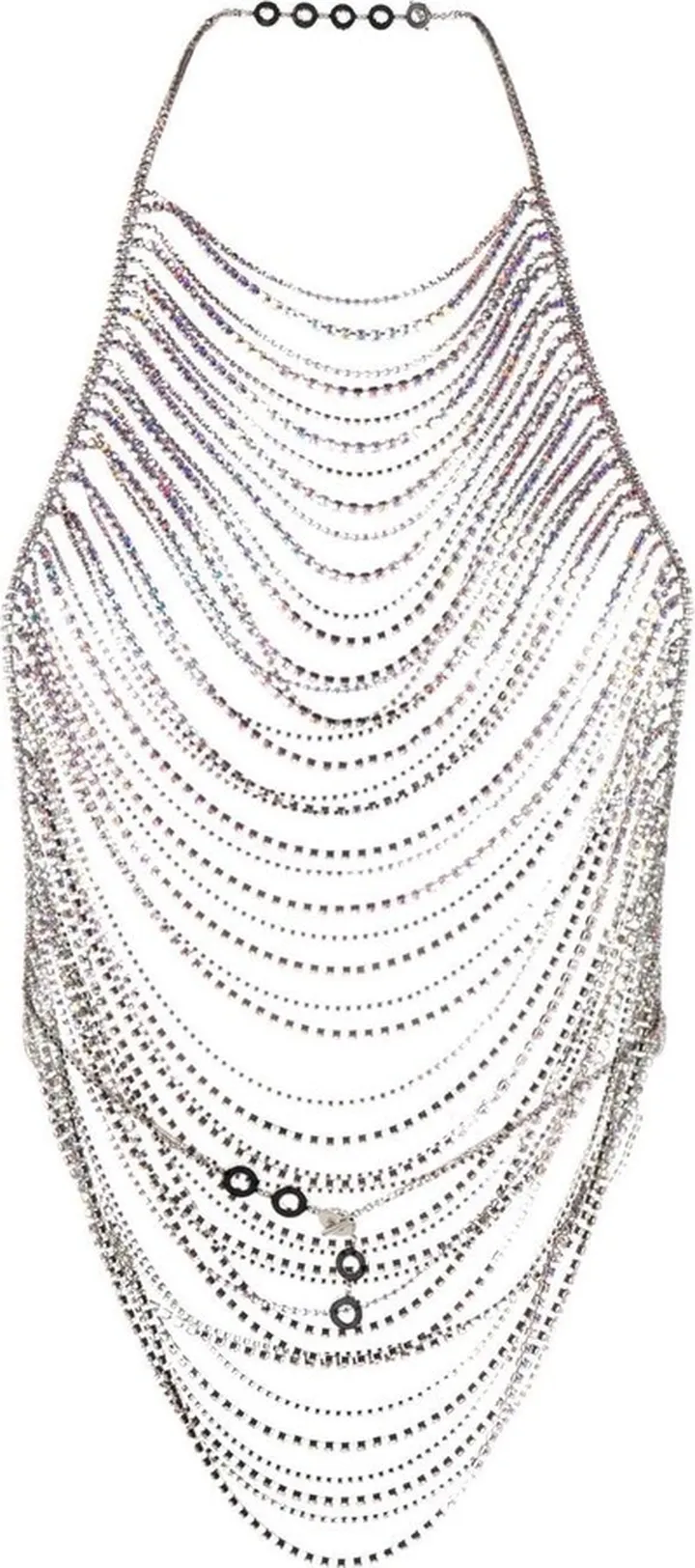 Aura crystal-embellished halter top