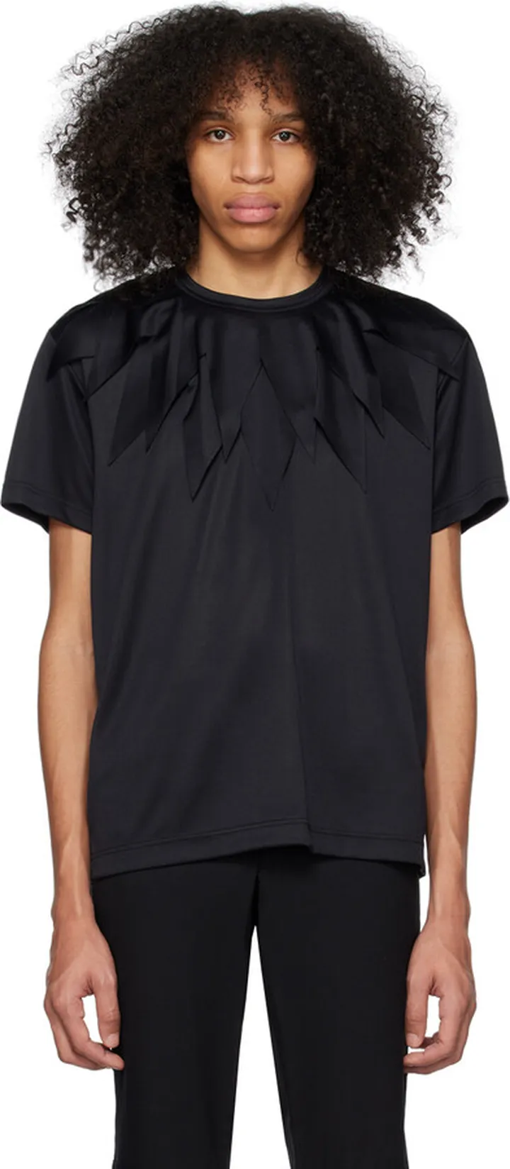 Comme des Garçons Homme Plus Black Serrated T-Shirt