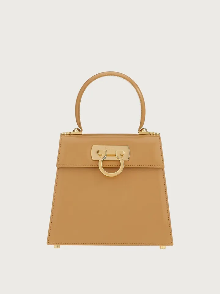 Ferragamo Women Iconic Top Handle (S) Beige