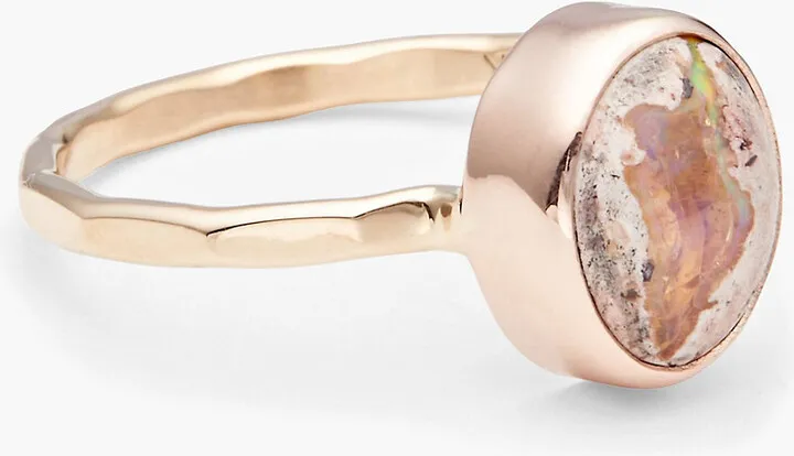 14-Karat Rose Gold Opal Ring