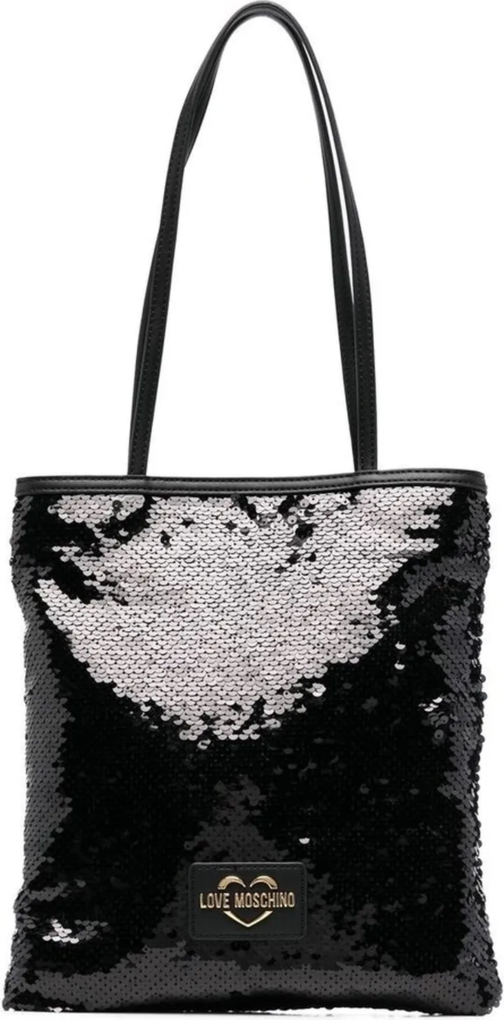 Sequin-Embellished Shoulder Bag