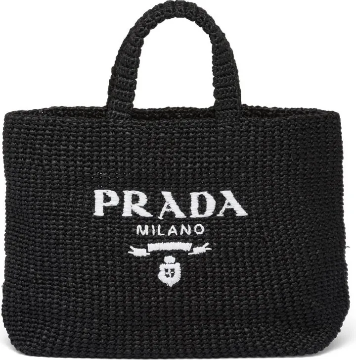 Raffia tote bag