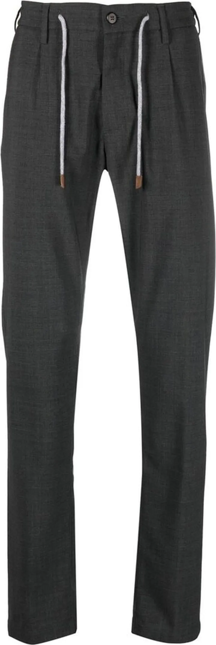 Straight-Leg Wool Trousers