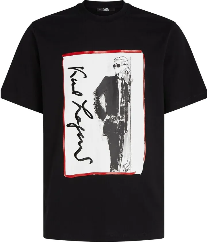Karl Series illustration-print T-shirt
