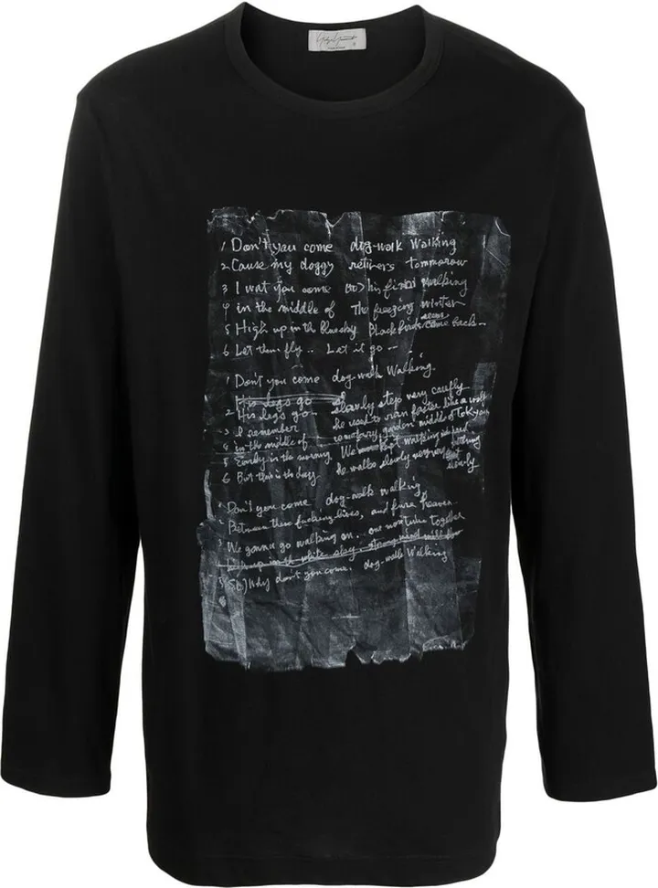graphic print long-sleeve T-shirt