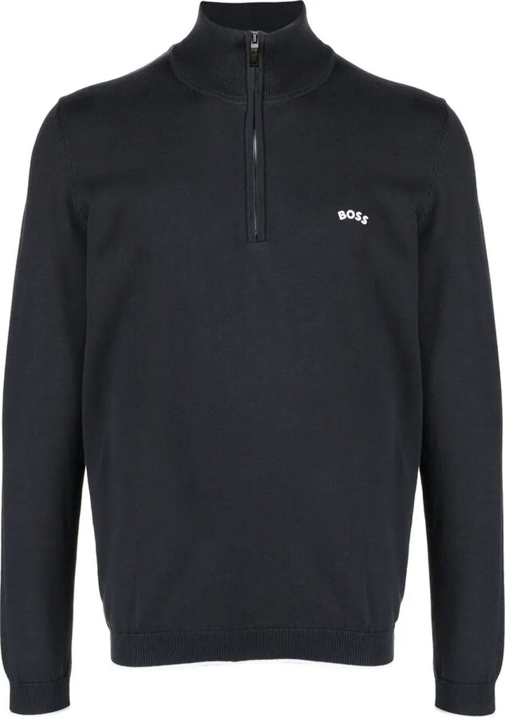 Half-Zip Cotton Jumper