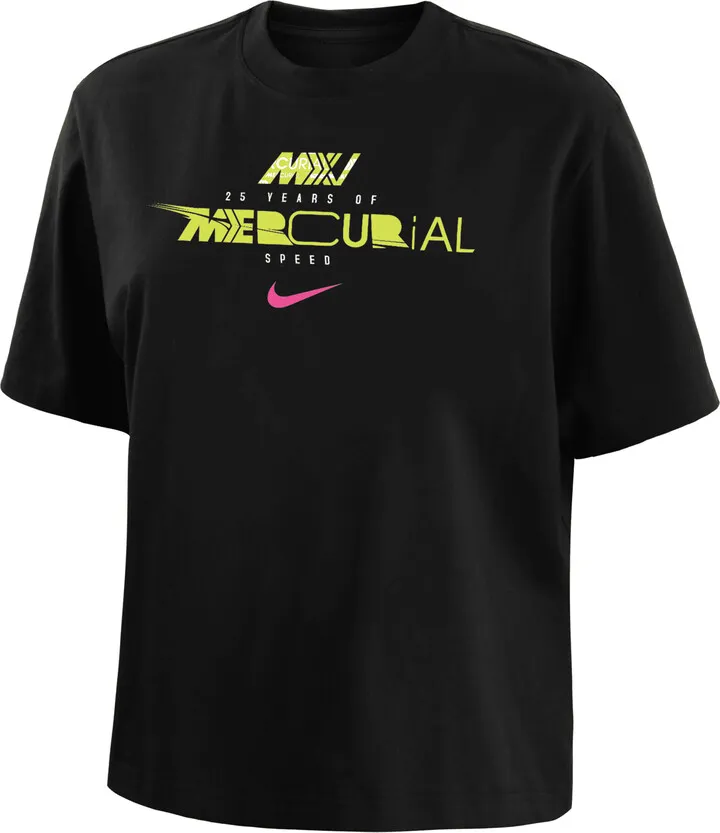 Nike Women's Mercurial 25th Anniversary T-Shirt in Black