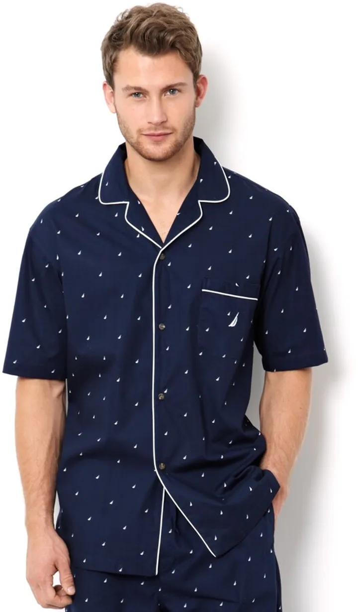 Nautica Men's Signature Pajama Shirt