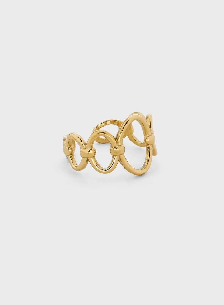 Adele Open Oval Design Ring