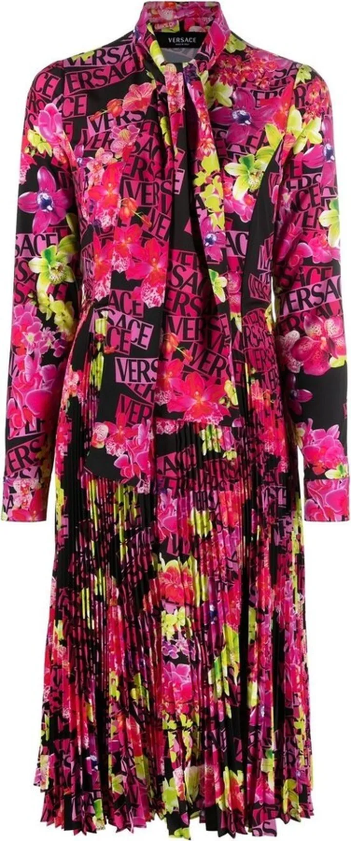 Floral-Print Midi Dress