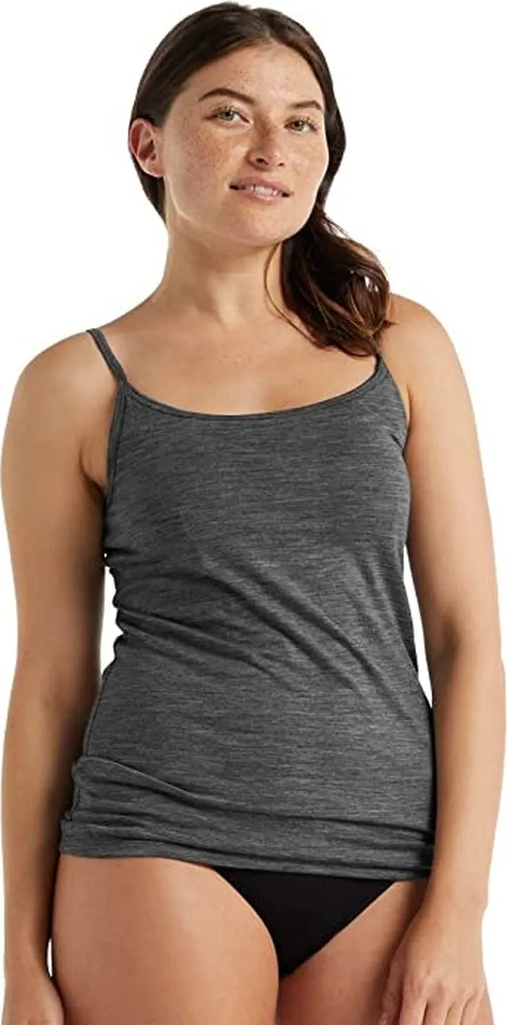Icebreaker Siren Bra Cami (Gritstone Heather) Women's Clothing
