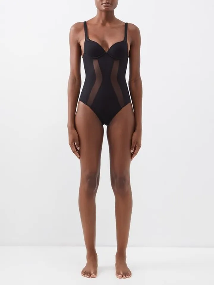 Underwired Tulle Bodysuit