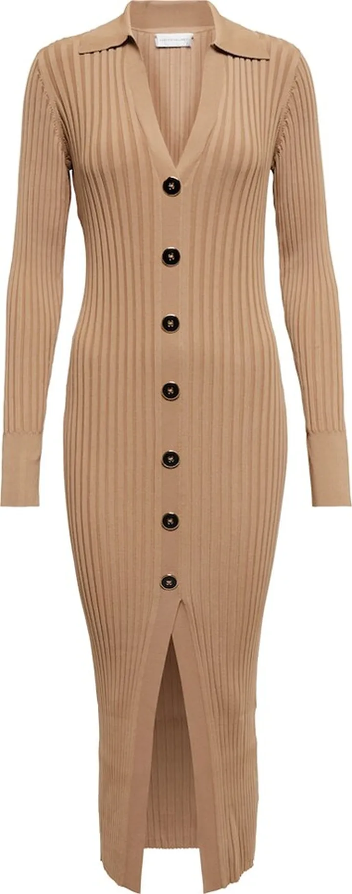 Leigh ribbed-knit midi dress