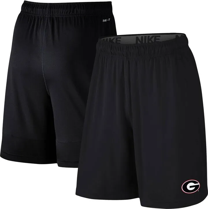 Men's Nike Black Georgia Bulldogs College Primary Logo 2.0 Fly Performance Shorts