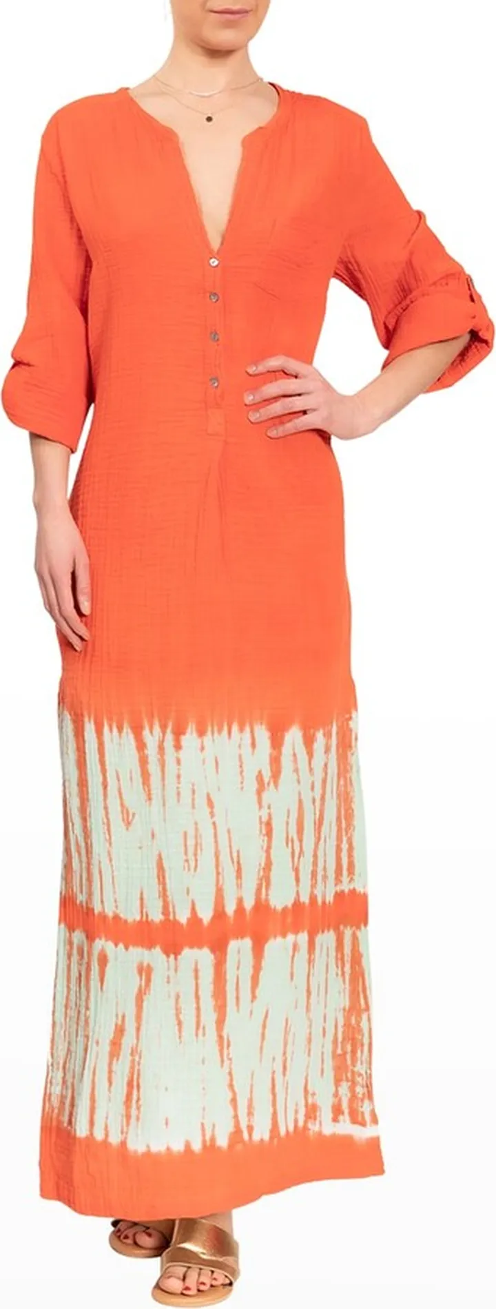 Tracey Gauze Maxi Shirtdress