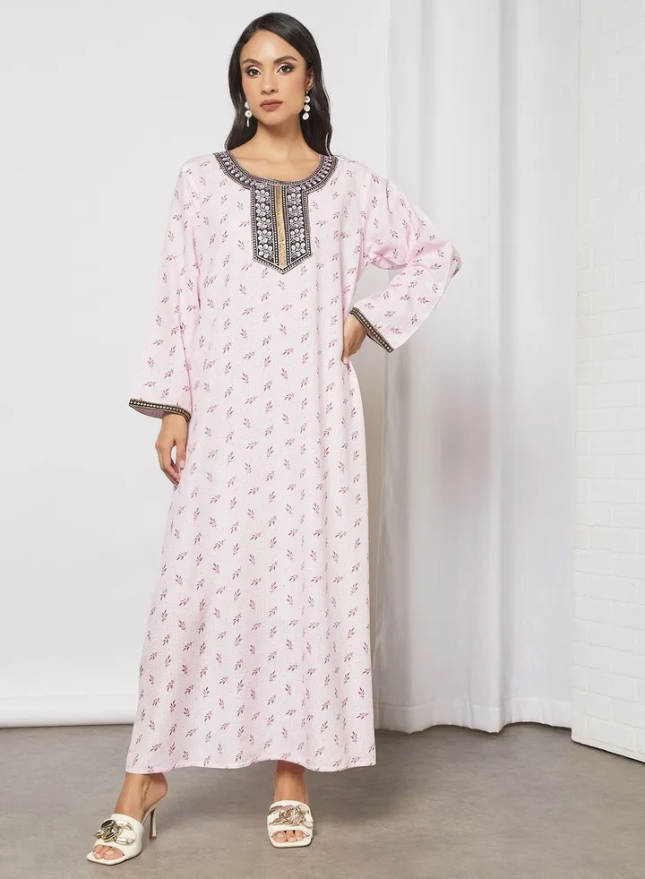 Printed Cotton Jalabiya