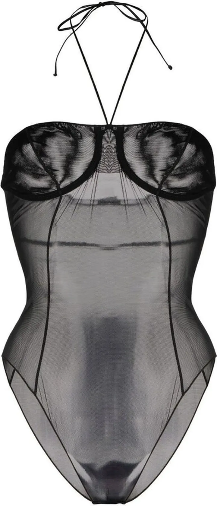 Black Mesh Bodysuit