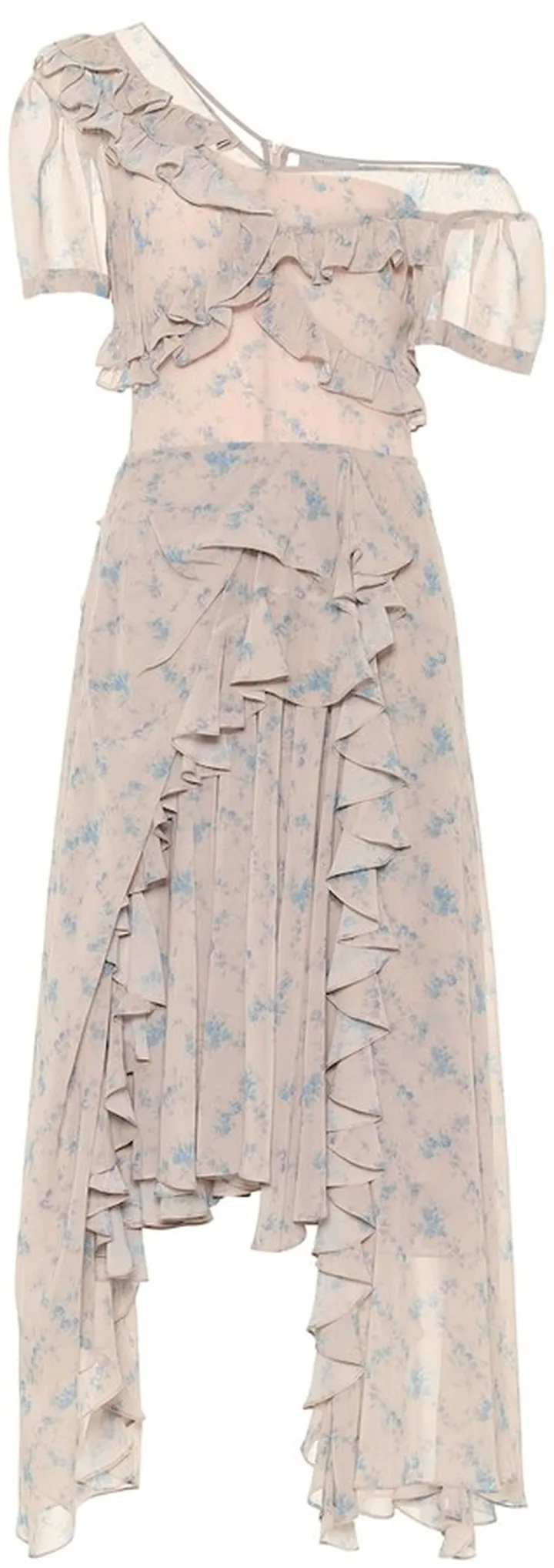 Quia floral stretch-crepe midi dress