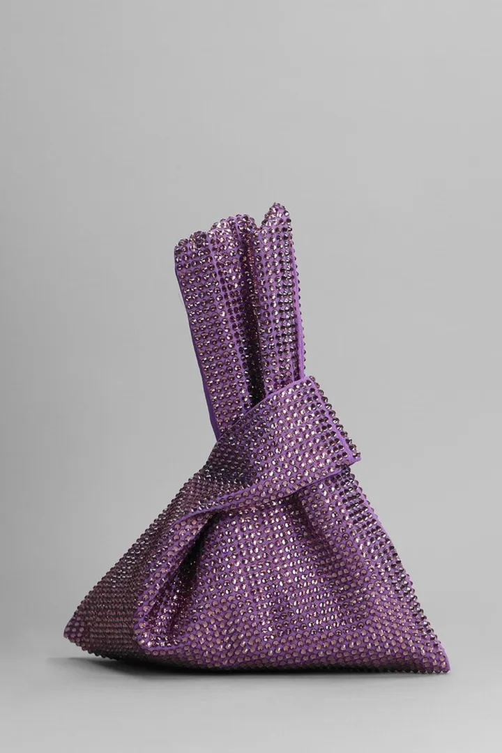 Hand Bag In Viola Viscose
