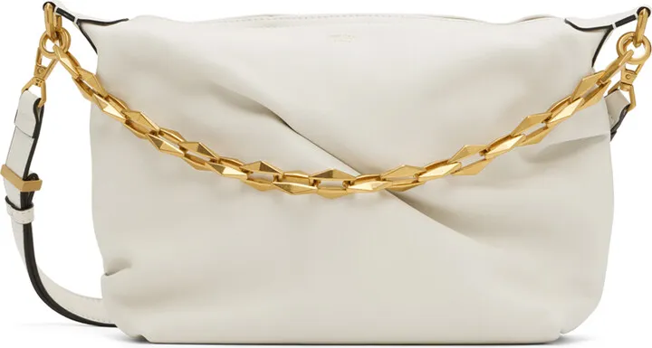 Jimmy Choo Off-White Small Soft Bag
