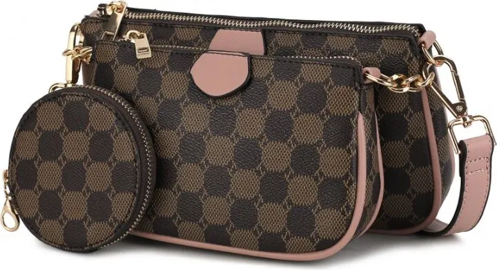 Evanna 3 pcs Crossbody Handbag 3 pieces set