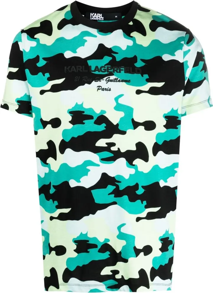 logo-print detail T-shirt