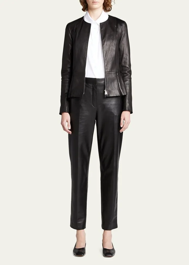 Becker Cropped Leather Pants