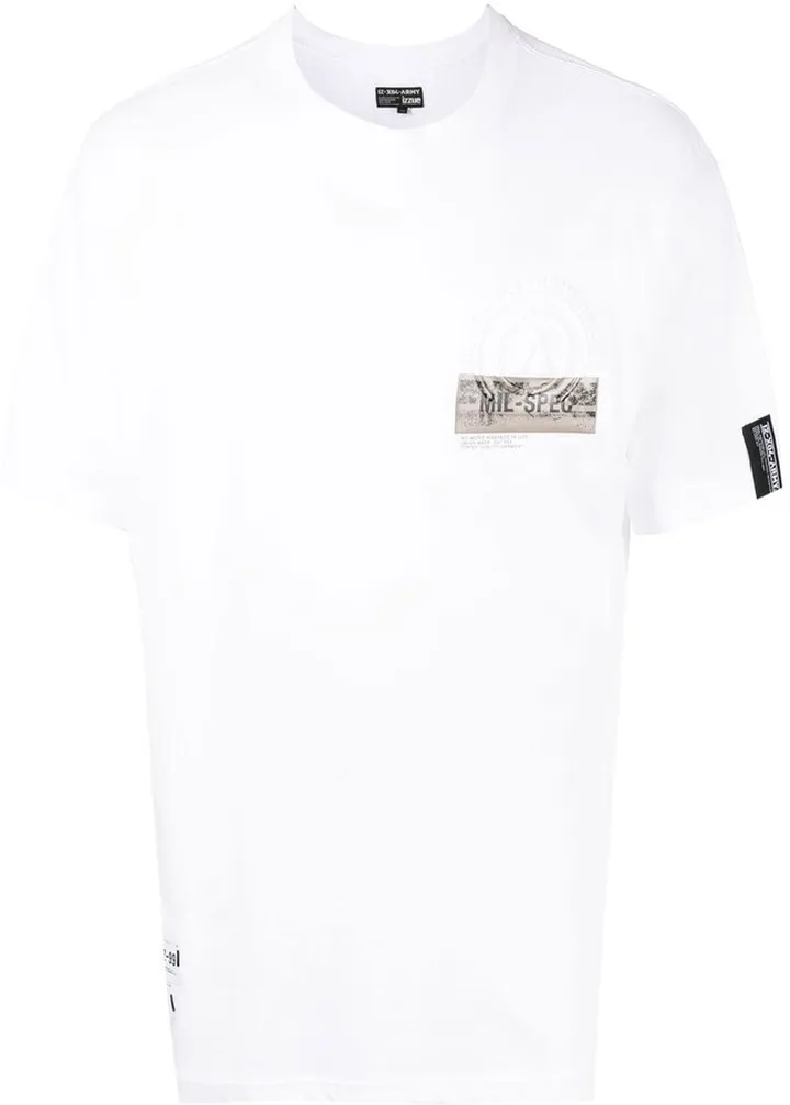 debossed-logo detail T-shirt
