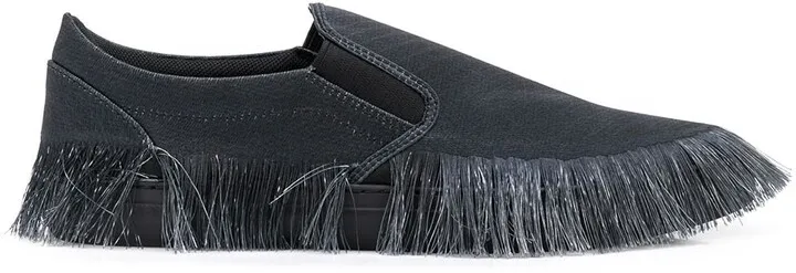 Fringed Slip-On Sneakers