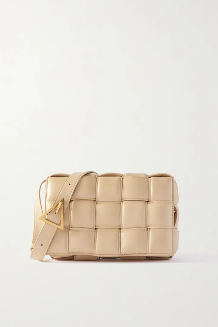 Bottega Veneta - Cassette Padded Intrecciato Leather Shoulder Bag - Brown