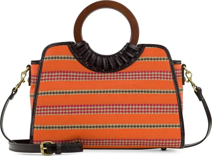 Patricia Nash Lyon Medium Round Handle Satchel Crossbody