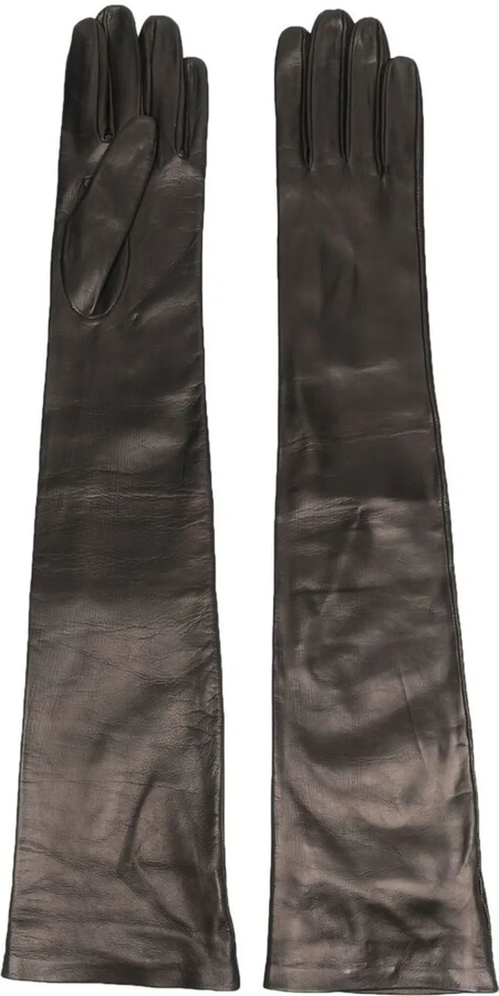Elbow-Length Leather Gloves