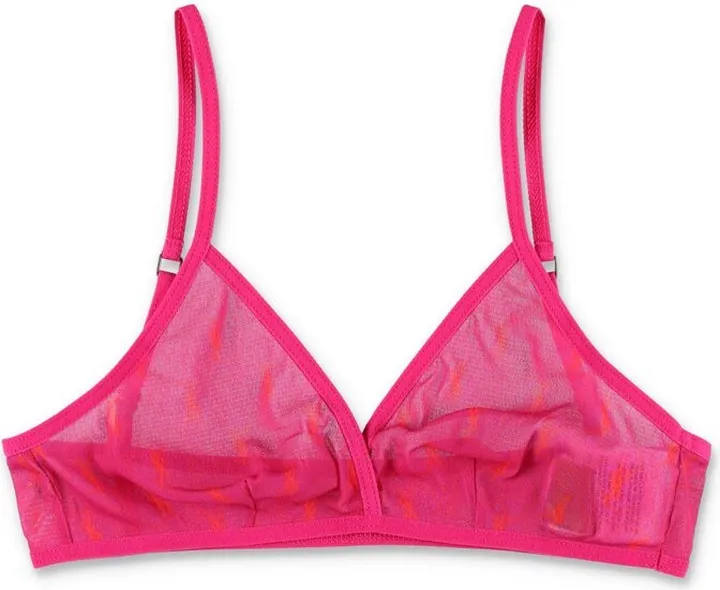 Saint Laurent Monogram Sheer Triangle Bra